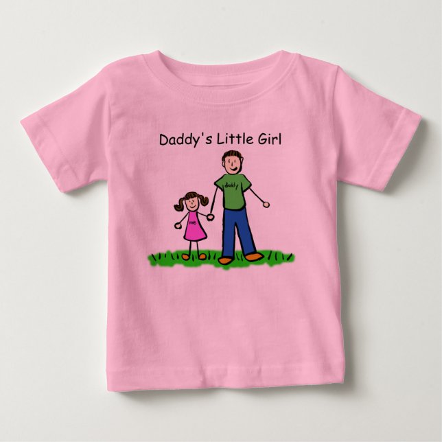Pour Bébé T-shirt Daddy's Little Girl (Personnaliser) (Devant)