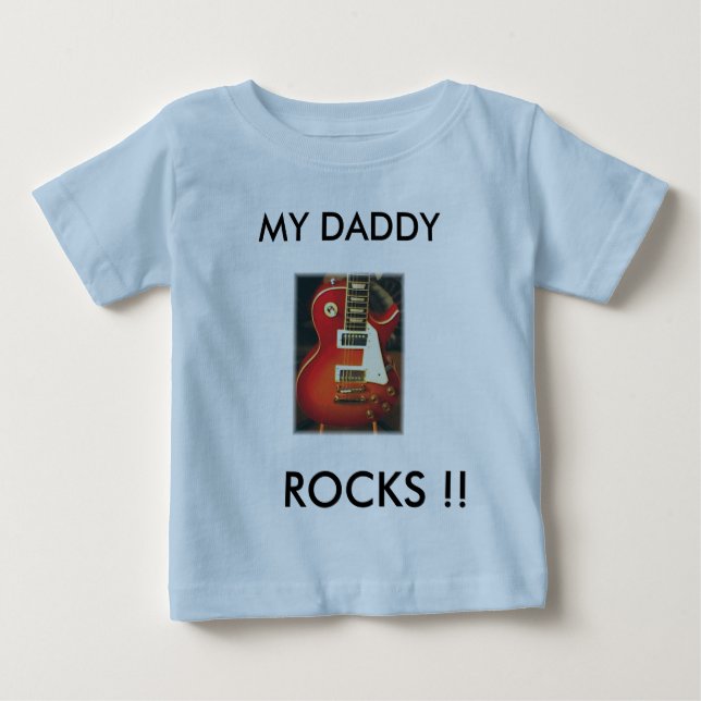 Pour Bébé T-shirt Daddys Little Man (Devant)