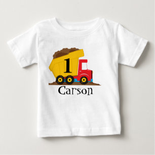 Pour Bébé T-shirt d'anniversaire de camion à benne