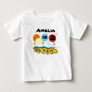 Pour Bébé T-shirt d'anniversaire personnalisable Caterpillar