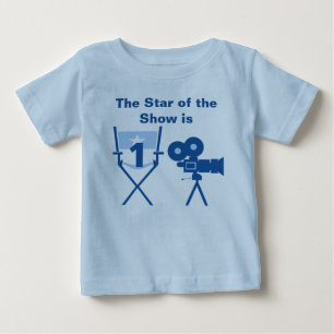 Pour Bébé T-shirt d'anniversaire personnalisable Star of Sho