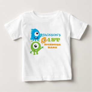 Pour Bébé T-shirt d'anniversaire petit monstre, premier anni