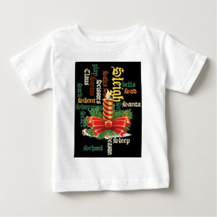 Pour Bébé T-shirt d'art de Noël à la bougie