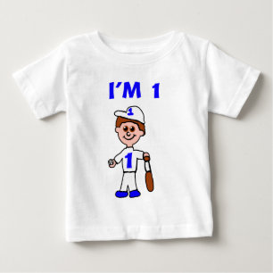 Pour Bébé T-shirt de 1 an de joueur de baseball