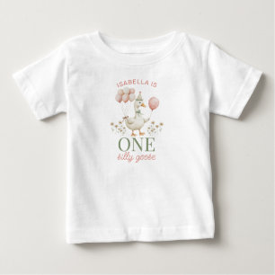 Pour Bébé T-shirt de 1er anniversaire Charming Pink One Sill