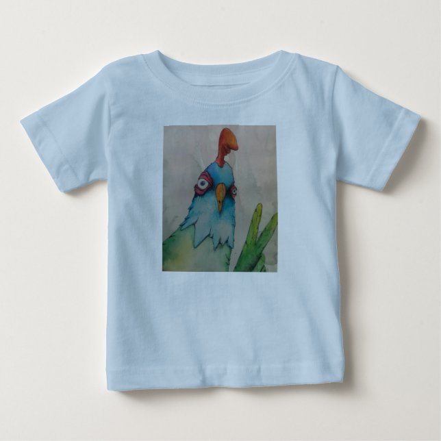 Pour Bébé t-shirt de baseball de poule en bas (Devant)
