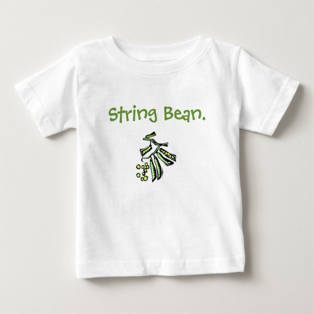 Pour Bébé T-shirt de bébé/enfant en bas âge d'haricot vert (Devant)