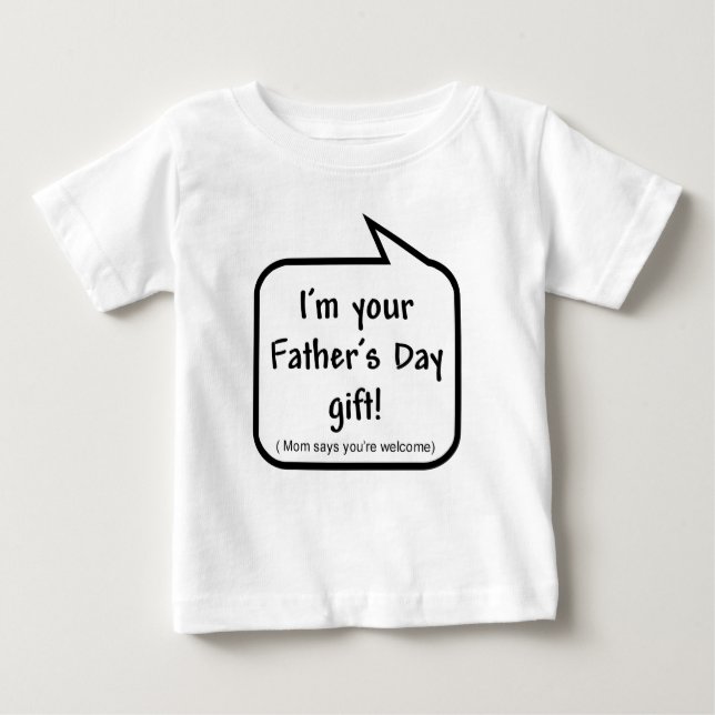 Pour Bébé T-shirt de cadeau de fête des pères (Devant)