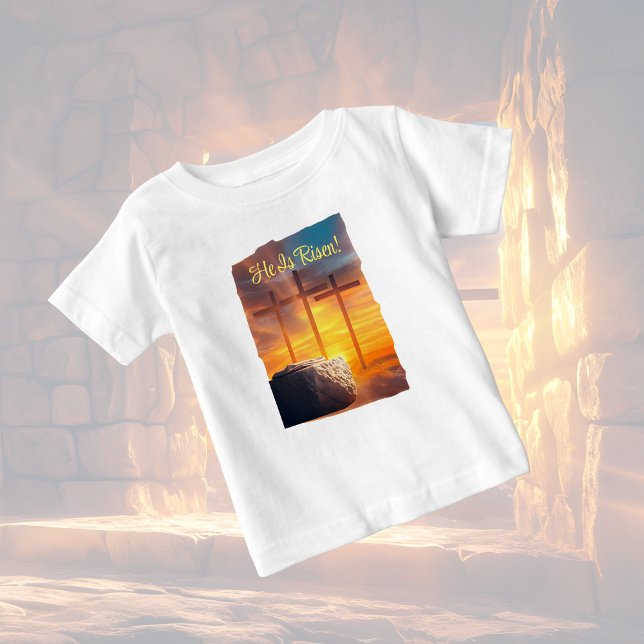 Pour Bébé T-Shirt de célébration de la Résurrection de Pâque (Créateur téléchargé)