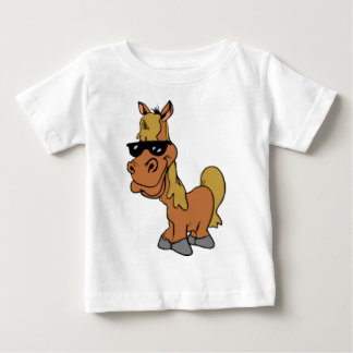 Pour Bébé T-shirt de cheval de bande dessinée