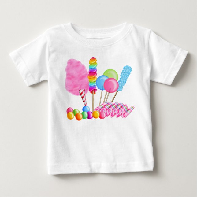 Pour Bébé T-shirt de cirque de sucrerie (Devant)