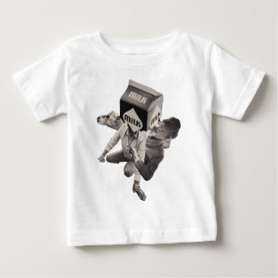 Pour Bébé T-shirt de collage de lait, nourrissons