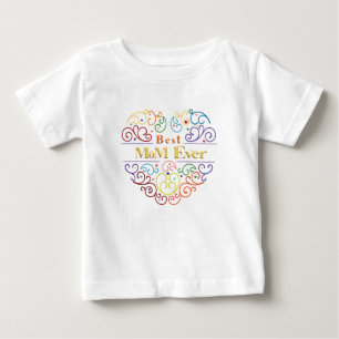 Pour Bébé T-Shirt de couleurs Meilleure Maman du Monde