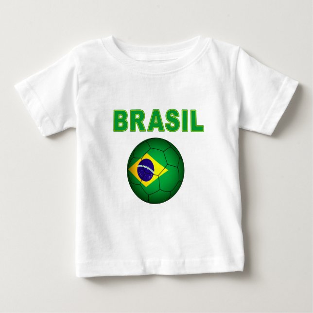 Pour Bébé T-shirt de coupe du monde du Brésil (Devant)
