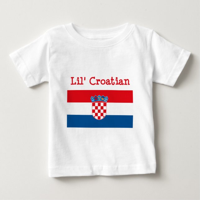 Pour Bébé T-shirt de Croate de Lil (Devant)