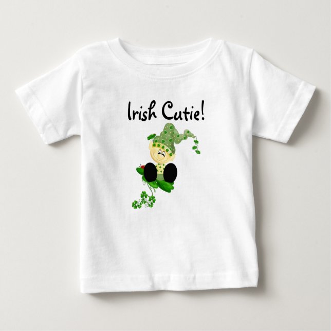 Pour Bébé T-shirt de Cutie d'Irlandais de lutin (Devant)