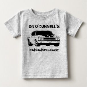 POUR BÉBÉ T-SHIRT DE GARAGE DE RESTAURATION
