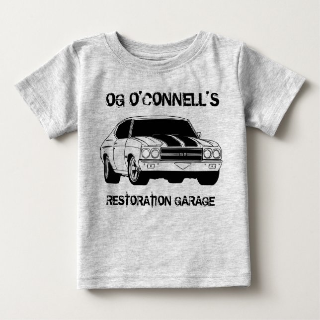 POUR BÉBÉ T-SHIRT DE GARAGE DE RESTAURATION (Devant)