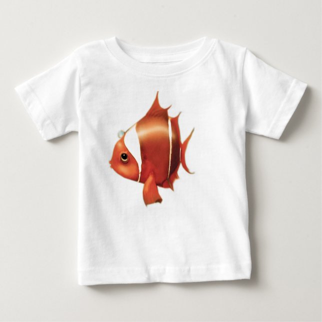 Pour Bébé T-shirt de Guppie de poisson rouge (Devant)