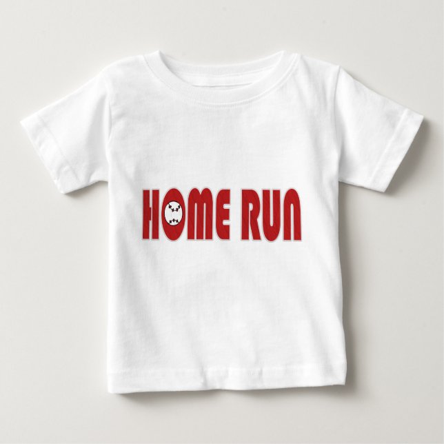 Pour Bébé T-shirt de Homerun de base-ball (nourrisson) (Devant)