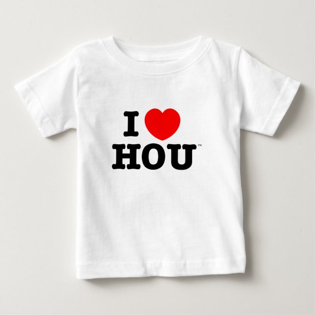 Pour Bébé T-shirt de Houston d'amour du nourrisson i (Devant)