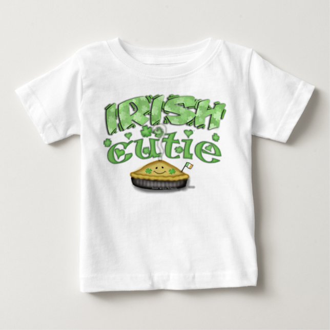 Pour Bébé T-shirt de jour de Cutie St Patrick d'Irlandais (Devant)