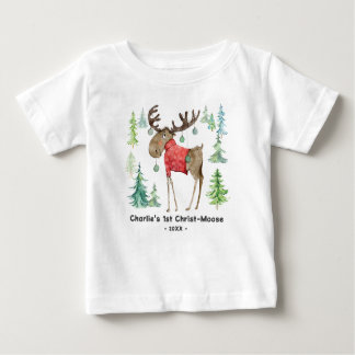 Pour Bébé T-shirt de la carrosserie Christ-Moose Baby First 