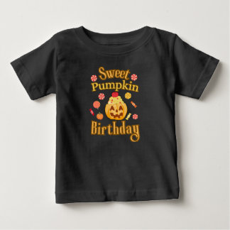 Pour Bébé T-Shirt de la fête d'anniversaire de citrouille do