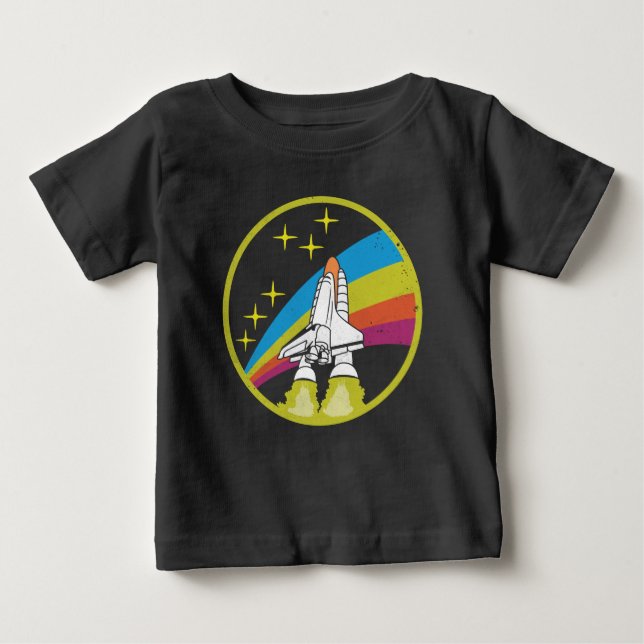 Pour Bébé T-shirt de la navette spatiale Rocket de la NASA (Devant)