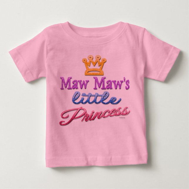 Pour Bébé T-shirt de la petite princesse de Maw Maw Baby Tod (Devant)