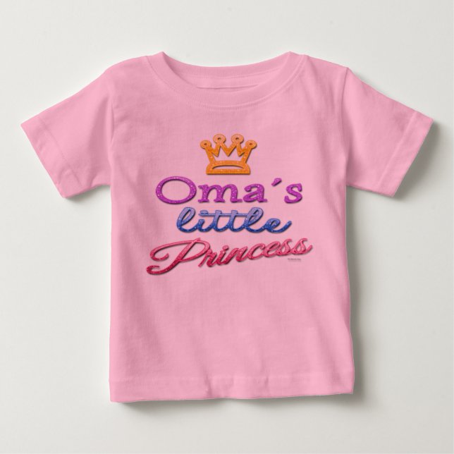 Pour Bébé T-shirt de la petite princesse de Oma Baby Toddler (Devant)