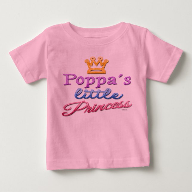 Pour Bébé T-Shirt de la petite princesse de Poppa (Devant)