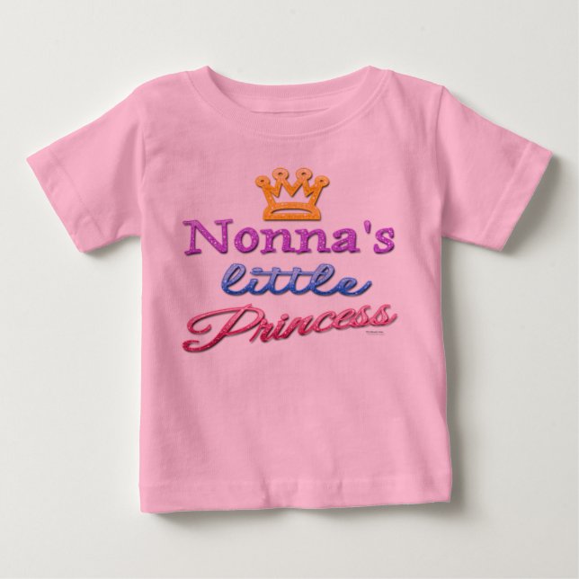 Pour Bébé T-shirt de la petite princesse Nonna Baby Toddler (Devant)