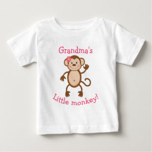 Pour Bébé T-shirt de la petite singe de grand-mère