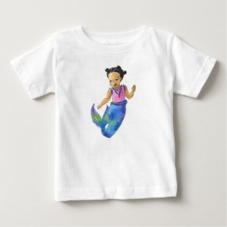 Pour Bébé T-shirt de la petite sirène noire