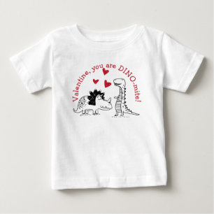 Pour Bébé T-shirt de la Saint Valentin Dinomite
