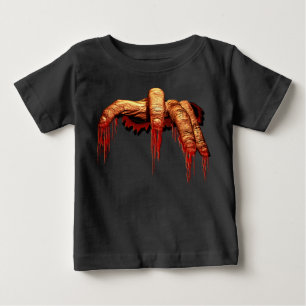 Pour Bébé T-shirt de l'Halloween Gory Zombie Baby Shirts