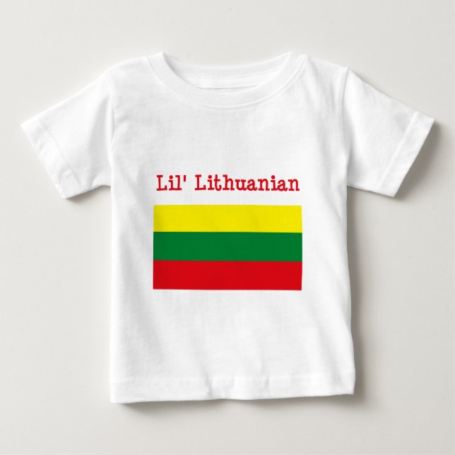 Pour Bébé T-shirt de Lithuanien de Lil (Devant)