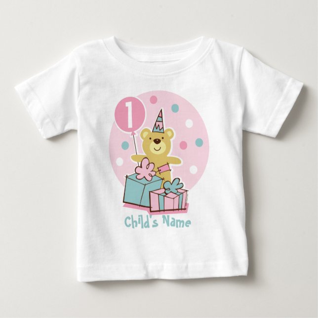 Pour Bébé T-shirt de l'Ours en peluche - Customisé (Devant)