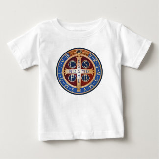 Pour Bébé T-shirt de médaille d'exorcisme de St Benoît de