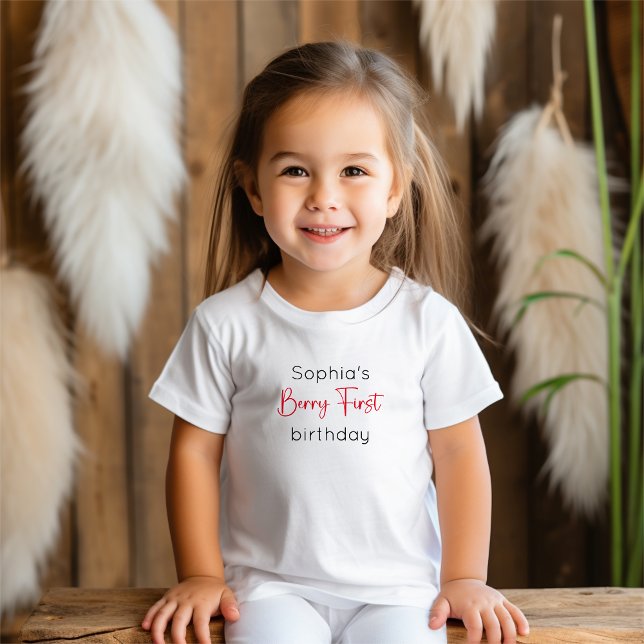 Pour Bébé T-shirt de naissance Berry First Strawberry 1ère a (Créateur téléchargé)