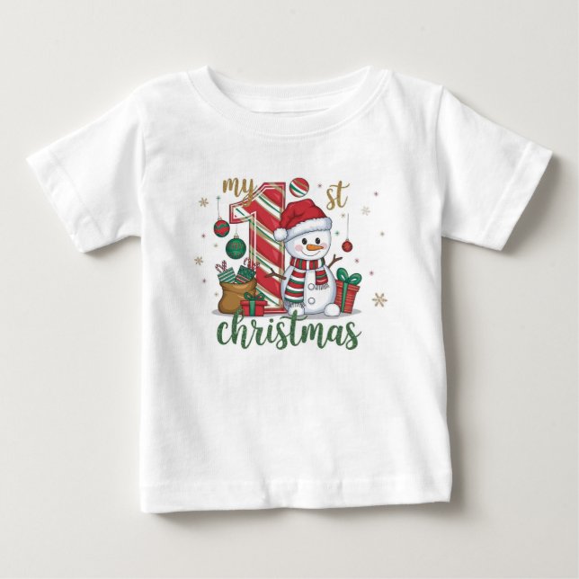 Pour Bébé T-Shirt de Noël (Devant)