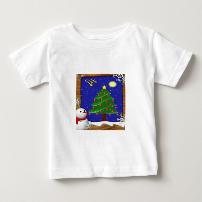 Pour Bébé T-shirt de Noël magique (Devant)