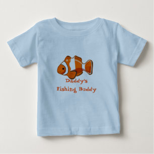 Pour Bébé T-shirt de nourrisson d'ami de la pêche du papa