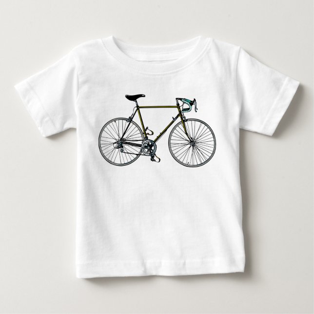 Pour Bébé T-shirt de nourrisson de bicyclette (Devant)