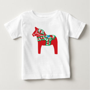 Pour Bébé T-shirt de nourrisson de cheval de Dala