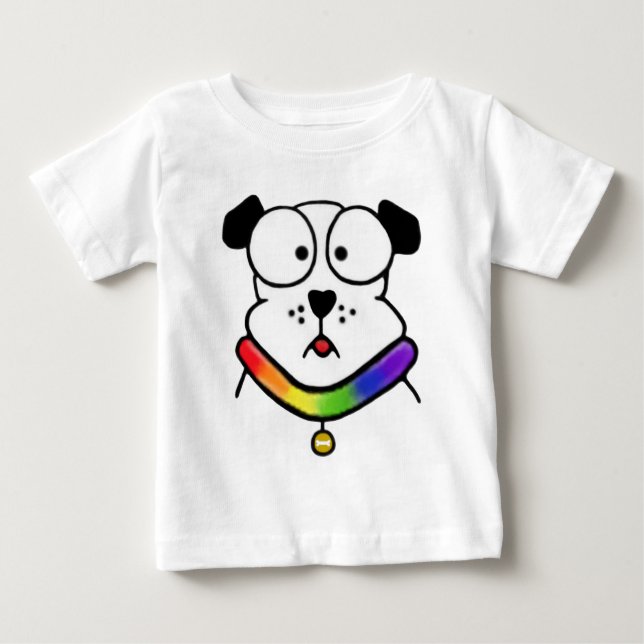 Pour Bébé T-shirt de nourrisson de chien de fierté (Devant)