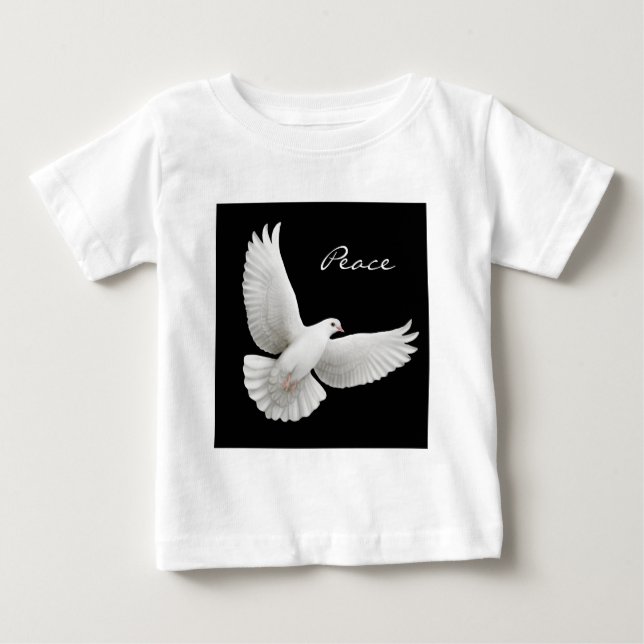 Pour Bébé T-shirt de nourrisson de colombe de paix (Devant)