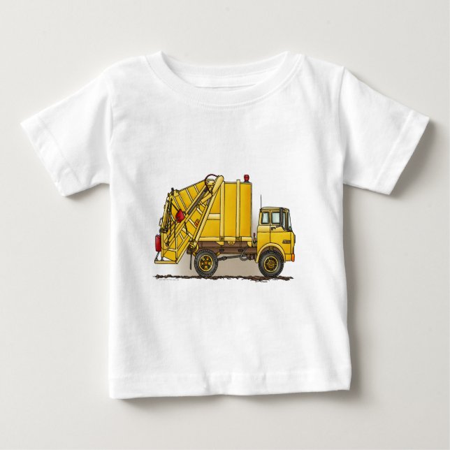 Pour Bébé T-shirt de nourrisson de construction du camion à (Devant)