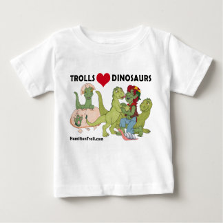 Pour Bébé T-shirt de nourrisson de dinosaures d'amour de